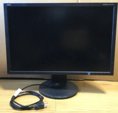 NEC MultiSync EA244WMi Rotatable Monitor Black 24" With  Power Supply  Cable - Image 1 of 4