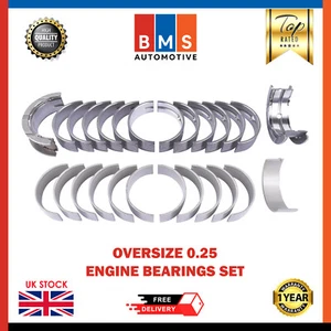 JUEGO COJINETES PRINCIPALES Y DE EXTREMO GRANDE BMW SERIE X 3.0L DIÉSEL N57D30 N57 0.25 5 TOURING - Imagen 1 de 9