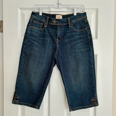 Jeans Levi’s Capri para mujer talla 4 azul 515 skimmer tiro medio elástico denim Foto 1 de 4