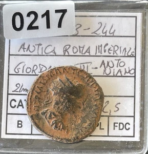 ANTICA ROMA IMPERIALE - MONETA ANTONIANO GIORDANO III IN BRONZO (238-244 AD) - Picture 1 of 6