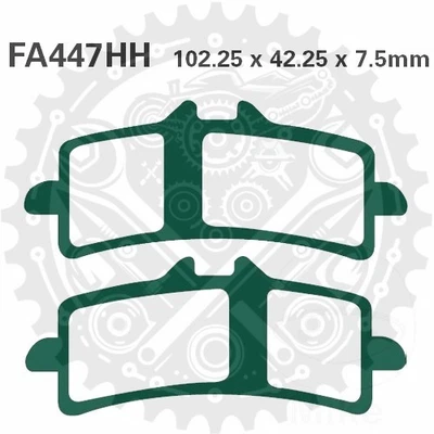 EBC Brake Pads Sintered GPFAX447HH front Fit Ducati Desmosedici 1000 RR 2008 - Image 1 of 4