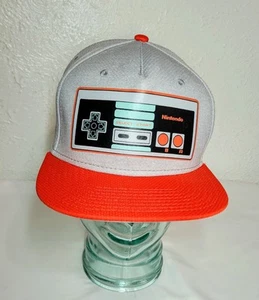 Nintendo NES Controller Hat Cap Snap Back Youth Gray Red Cotton Bioworld - Picture 1 of 13