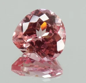 7,25 Ct Naturale Padparadscha Zaffiro Cuore Certificato Gemma Sciolta 11x11 MM - Foto 1 di 7