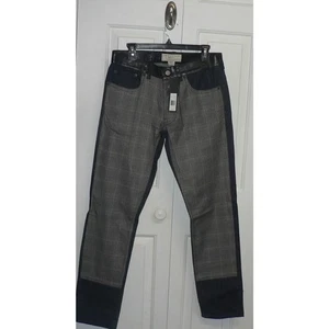 Marc by Marc Jacobs Low Rise Slim Tapered Mix Media Jeans Grey Multi 30x34 $398 - Picture 1 of 5