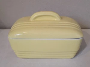 Plato refrigerador vintage Hulls China Westinghouse amarillo # 5064 almacenamiento de alimentos - Imagen 1 de 11
