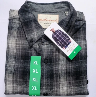 Men's Weatherproof Vintage Original Flannel Checked Plaid  Shirt Size XL BNWT - Image 1 of 4