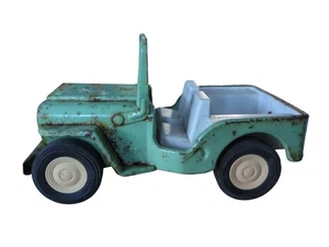 Vintage 1960s Tonka Green Metal Jeep Folding Windshield  - Picture 1 of 10