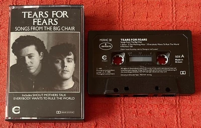 TEARS FOR FEARS - UK CHROME CASSETTE TAPE - SONGS FROM THE BIG CHAIR - Image 1 of 4
