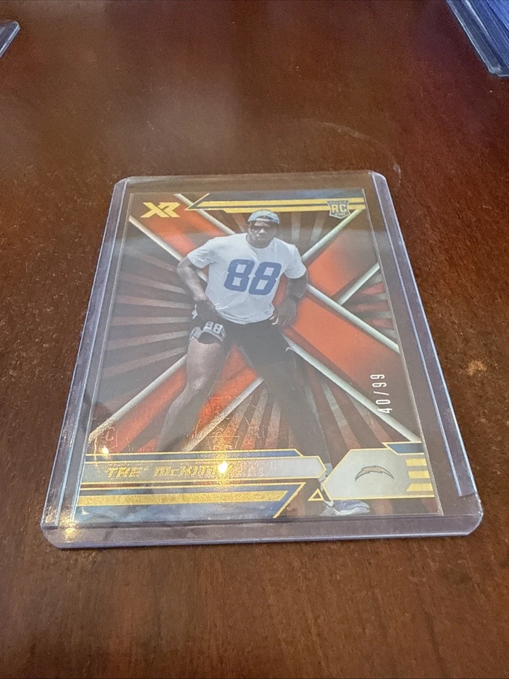 2021 Panini XR Rookies Orange /99 Tre' McKitty #168 Rookie RC - Image 1 of 3