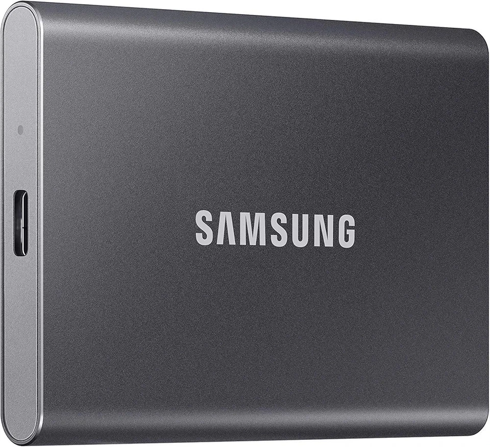 Unidad de estado sólido externa Samsung T7 SSD portátil de 1 TB USB 3.2 Gen 2 negra nueva Foto 1 de 1