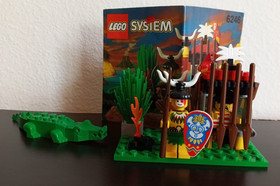 Lego Islanders 6246 Crocodile Cage 100% Complete with Instructions