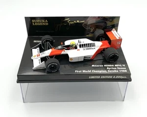 Minichamps 1/43 McLaren Honda MP4/4 Ayrton Senna Suzuka Legend 1988 World Champ - Picture 1 of 7