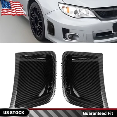 Ventilaciones de aire laterales del parachoques delantero para Subaru Impreza WRX STi 2008-2014 fibra de carbono Foto 1 de 4