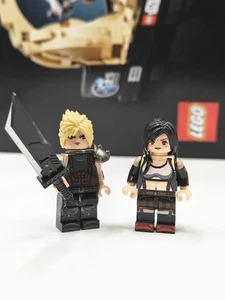 NEW Final Fantasy VII: Cloud & Tifa Custom Lego Minifigure Rebirth - Picture 1 of 3