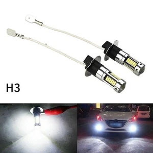2pcs H3/LED Fog Light 50W Super White Bright Car Driving Light White Bulbs 6000K - Picture 1 of 12