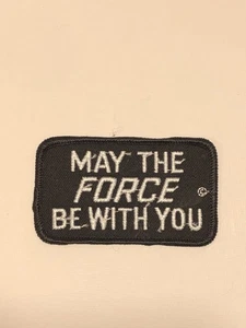 RARE NOS 1977 Vintage STAR WARS Patch MAY THE FORCE BE WITH YOU Star Novelties - Picture 1 of 4