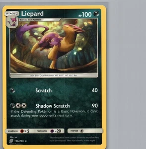 Liepard | 136/236 Rara | SM - Menti Unificate | NM - Foto 1 di 2