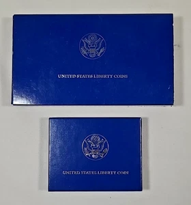 Lot de 2 pièces demi dollar U.S. Liberty 1986-D et 1986-S comme neuves épreuve non circulées - Photo 1/14
