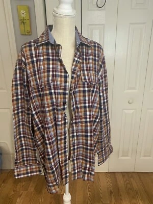 Camisa de vestir grande Johnston & Murphy para hombre otoño multicolor a cuadros manga larga Foto 1 de 4