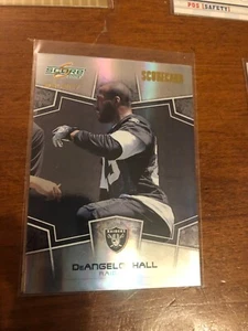 Tarjeta de puntuación Select 2008 DeAngelo Hall Oakland Raiders Virginia Tech 086/100 - Imagen 1 de 2