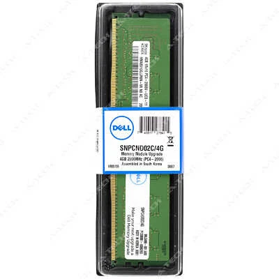 Dell 4GB DDR4-2666 DIMM SNPCND02C/4G AA086414 CND02 0CND02 OEM Sealed Memory RAM - Image 1 of 2