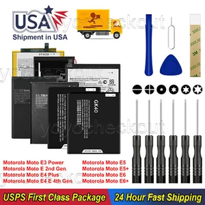 For Motorola Moto E4t / E5 Plus / E4 Plus / E3 Power / E6+ Plus Repair Battery - Picture 1 of 10