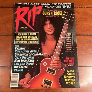 RIP Magazin: März 1992 mit Nirvana/RHCP Poster - Guns N Roses, NIN, KISS, Ozzy - Bild 1 von 8