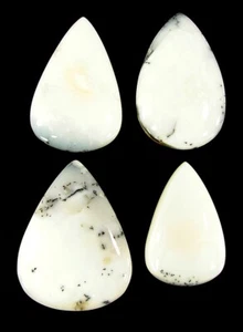 262.00 Ct Natural Dendrite Dendritic Opal Loose Gemstone Cab 4 Pcs Lot - 1598 - Picture 1 of 3