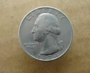 1974 Washington Quarter Dollar, No Mint Mark/ Error Coin/Rare/Collectable # 367 - Picture 1 of 2