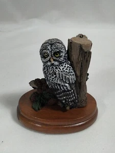 Great Gray Owl Figurine Sculpted by Jean Williams 1981 The Bronze Menagerie - Picture 1 of 6