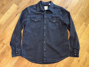 Levi's Jeanshemd Herren schwarz-grau BARSTOW WESTERN STANDARD Gr. L NP85€ - Bild 1 von 2