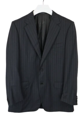 Corneliani Life Super 150's Extrafine Merino Blazer Men (EU) 52 Striped - Image 1 of 4