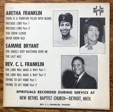 Aretha Franklin-Espiritos na Igreja Batista Nova Bethel Lp Batalha Quase perfeito