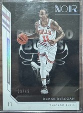 Demar Derozan 2022-23 Panini Noir 29/49 Association Edition Silver Base Bulls#51