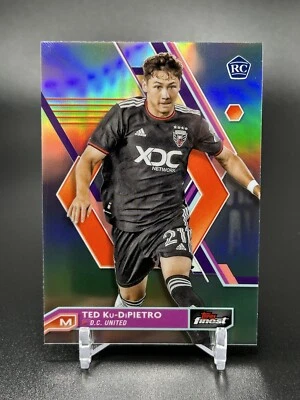 Ted Ku-DiPietro 2023 Topps Finest MLS Refractor Rookie D.C. United #59 - Image 1 of 2