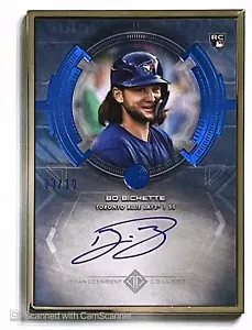 2020 Bowman Transcendent Bo Bichette Auto 3/10 Rookie #BTA-BBI Toronto Blue Jays - Picture 1 of 2