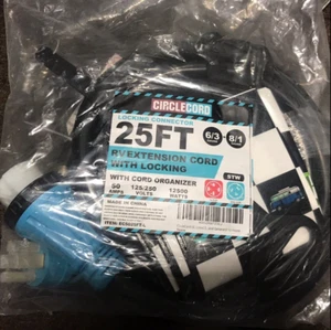 Kreiskabel EC5025FT-L 50 AMP 25 Fuß RV EV Verlängerungskabel mit Organizer Neu - Bild 1 von 1
