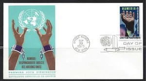 UN Stamps 1975 Scott NY#264 18 cent Namibia FDC single with G cachet - Picture 1 of 1