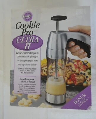 Wilton Cookie Press Pro Ultra II agarre suave con discos de 19 formas 2010 Foto 1 de 4