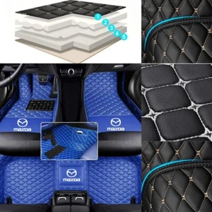 For Mazda 2 2011-2025 Car Floor Mats Auto Liner Carpets Custom Luxury Front Rear - Picture 1 of 23