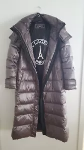 Daunenmantel Steppmantel Karl Lagerfeld Contrast maxi belted puft Gr.L - Bild 1 von 19