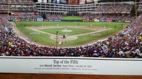 TEXAS RANGERS WORLD SERIES POSTER 2010 TOP OF THE FIFTH LARGE SIZE POSTER Cover