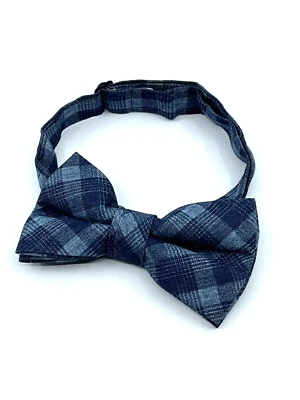 "Pajarita ajustable a cuadros azul 100 % algodón colección JOE'S 4,5x 2,25""" Foto 1 de 4