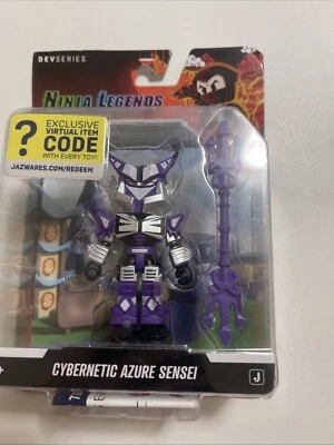 Roblox Ninja Legends Cybernetic Azure Sensei 3in Figure w/ Virtual Item Code - Image 1 of 2