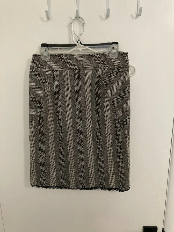 Alberto Makali Midi Mixed Pattern Pencil Skirt, Grey, 10 - Image 1 of 3