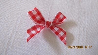Mini Grosgrain Gingham Bows - 10 Count - Image 1 of 4