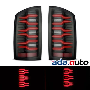 For 07-08 Dodge Ram 1500/07-09 Dodge Ram 2500/3500 LED Black Red Tail Lights - Picture 1 of 7