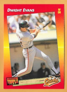 DWIGHT EVANS BALTIMORE ORIOLES #67 - DONRUSS TRIPLE PLAY CASI NUEVO-COMO NUEVO 1992 - Imagen 1 de 2