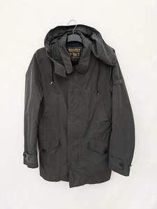 Woolrich Coat Mens UK L Grey Rain Jacket Zip Parka Field Utility Classic US M - Picture 1 of 14