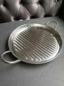 Steel-Pride Cookware Stainless Steel 11” Round Corrugated Griddle - Picture 1 of 14
